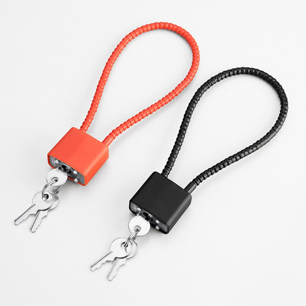 Rust-proof Steel Wire Combination Padlock Cable Lock Equipped with Keys Durable