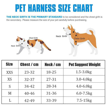 Soft Mesh Step in Dog Harness+Lead Set Reflective Breathable Vest for Puppy Cats