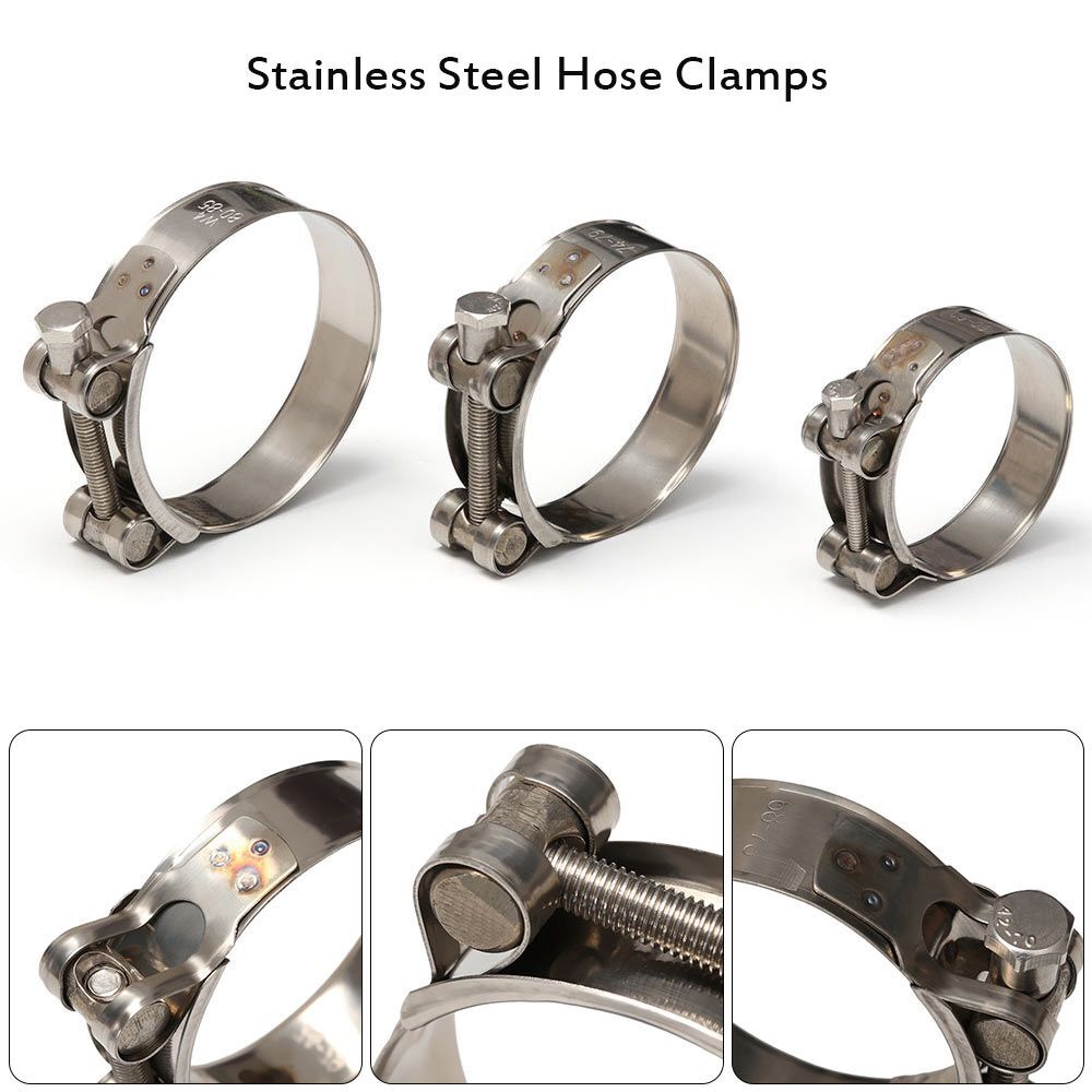 Useful Exhaust Hardware Sealing T Bolt Hose Clamps Pipe Clip Stainless Steel