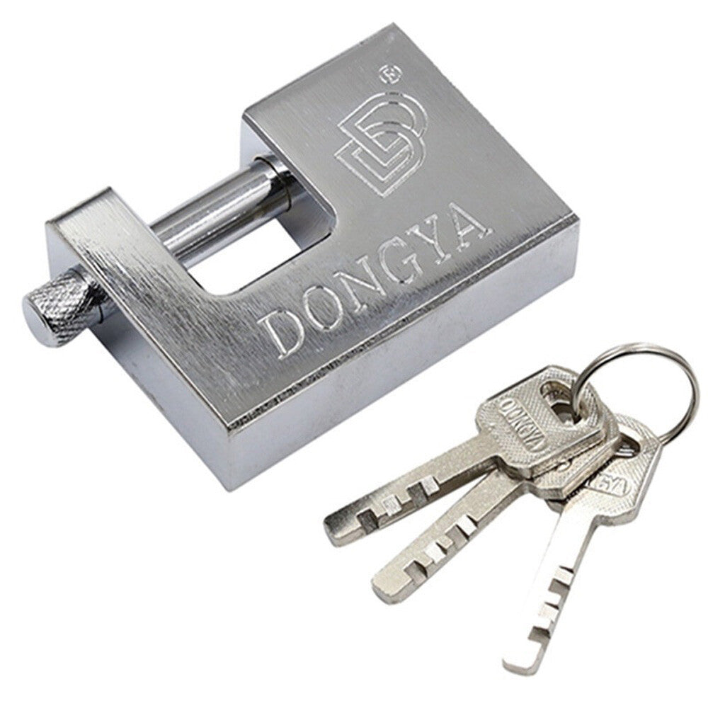 Heavy Duty Anti Rust Shutter Padlock With 3 Keys High Security Shackle Lock