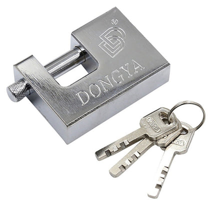 Heavy Duty Anti Rust Shutter Padlock With 3 Keys High Security Shackle Lock