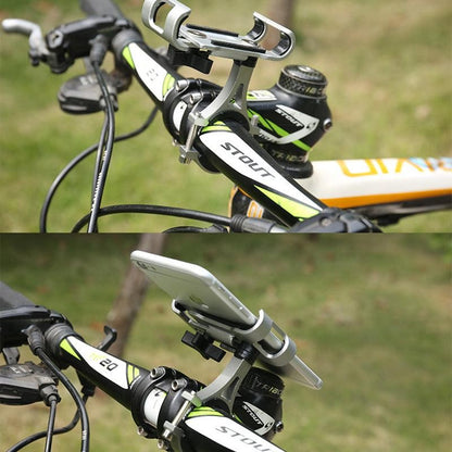 Aluminium Bicycle Phone Holder 360 Degree Rotation Handlebar Mount Universal Bar