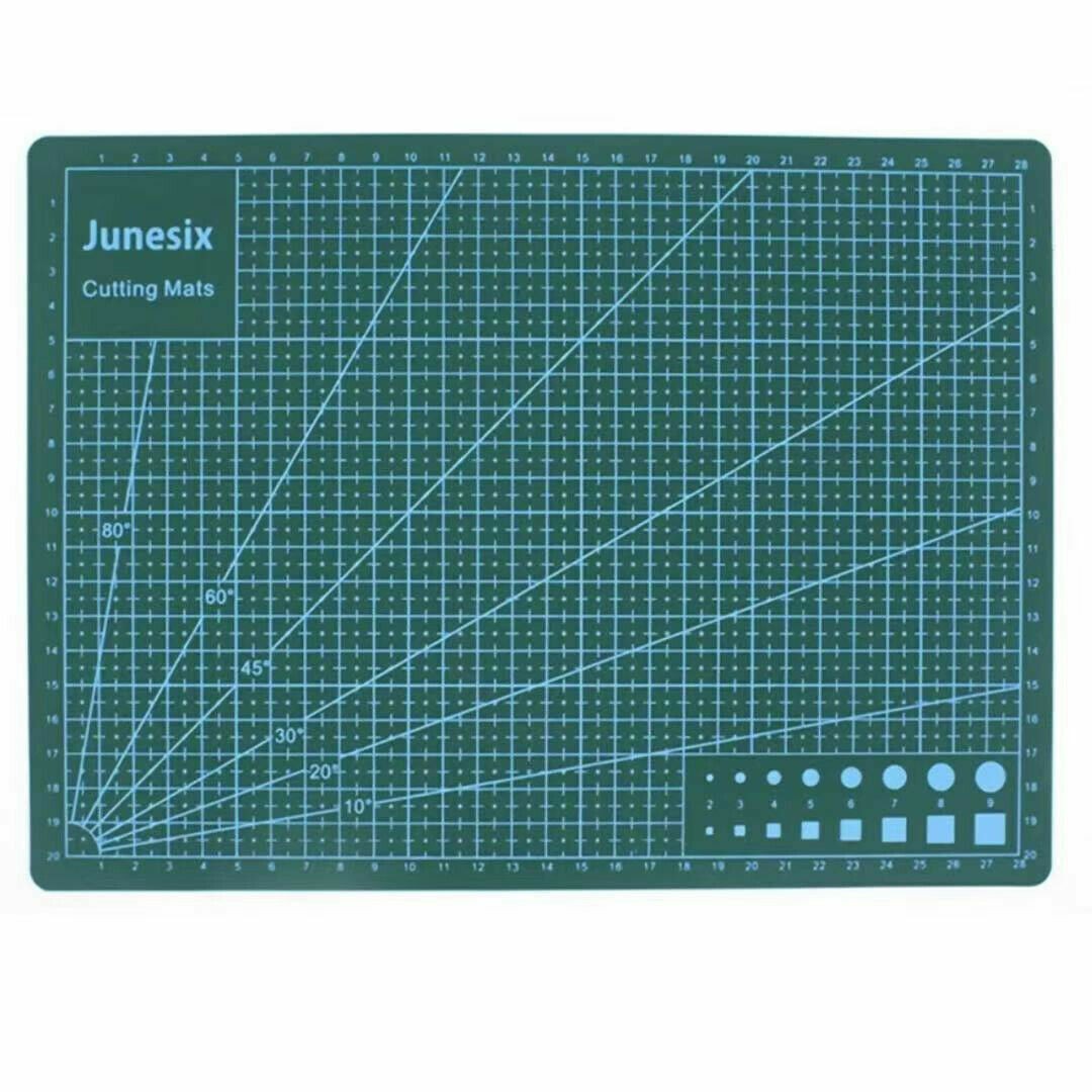 Junesix A1 A2 A3 A4 A5 PVC Cutting Mat Durable DIY Self Healing Engraving Pad AU