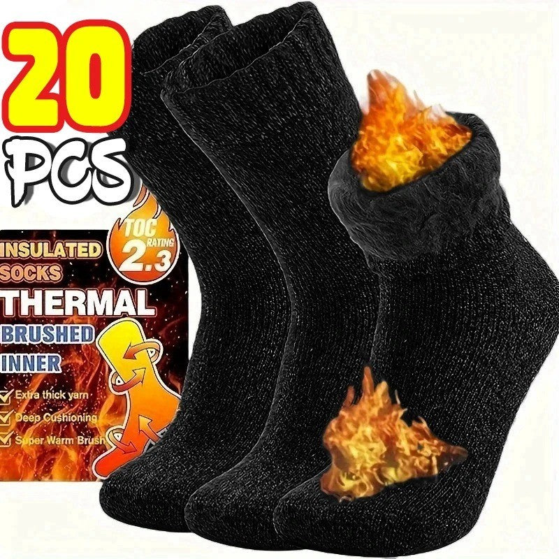 5 Pairs 6-11 AUSTRALIAN MERINO WOOL THERMAL HEAVY DUTY EXTRA THICK WORK SOCKS