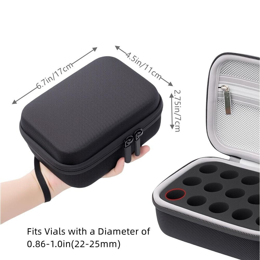 Insulin Vials Fridge Holder 9/15 Slots Peptide Fridge Storage Carrying Case 10ML