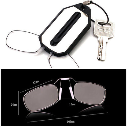 Thin Easy Carry Ultra Nose Clip Optics Presbyopic Ultralight Reading Glasses AU