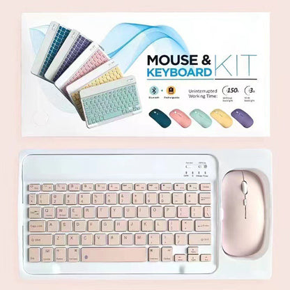 Wireless Bluetooth Keyboard Mouse Compatible with iPad Tablet Laptop Smart Phone Replacement
