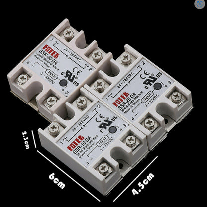25A/40A/100A 250V SSR-25DA SSR-40DA SSR-100DA Solid State Relay Module Heat Sink