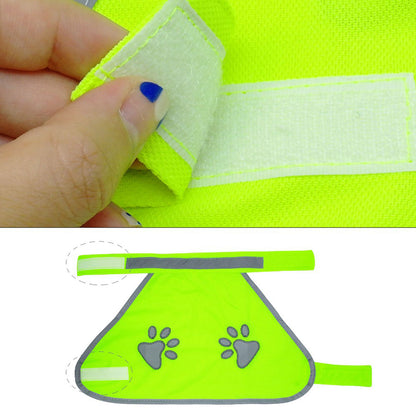 Reflective Dog Safety Vest High Visibility Fluorescent Pet Hi Vis Jacket Coat