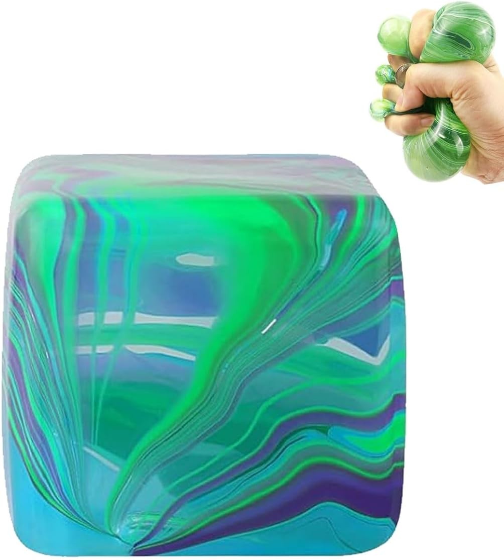 Needoh Soft and Glutinous Sensory Stress-relief Toy Cube Filled with Gel Stretchable Ball Soft Ice blind box Slow Rebound