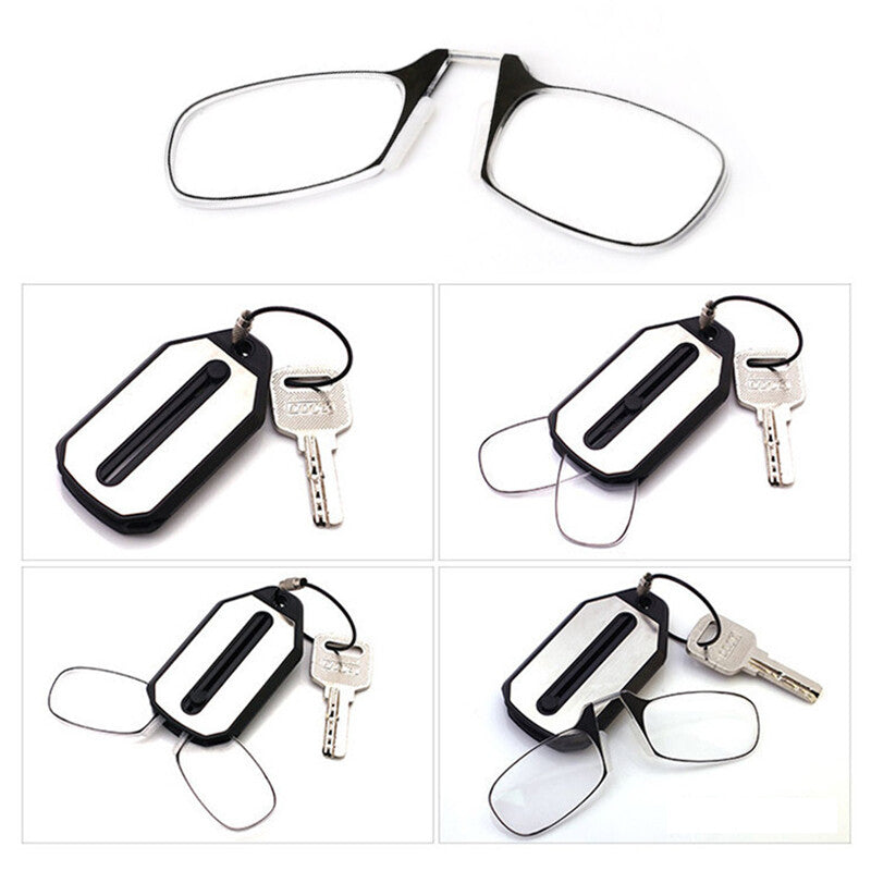 Thin Easy Carry Ultra Nose Clip Optics Presbyopic Ultralight Reading Glasses AU