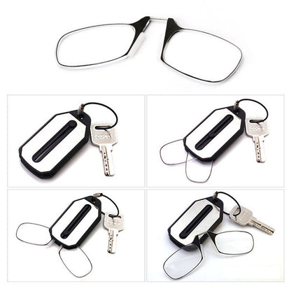 Thin Easy Carry Ultra Nose Clip Optics Presbyopic Ultralight Reading Glasses AU