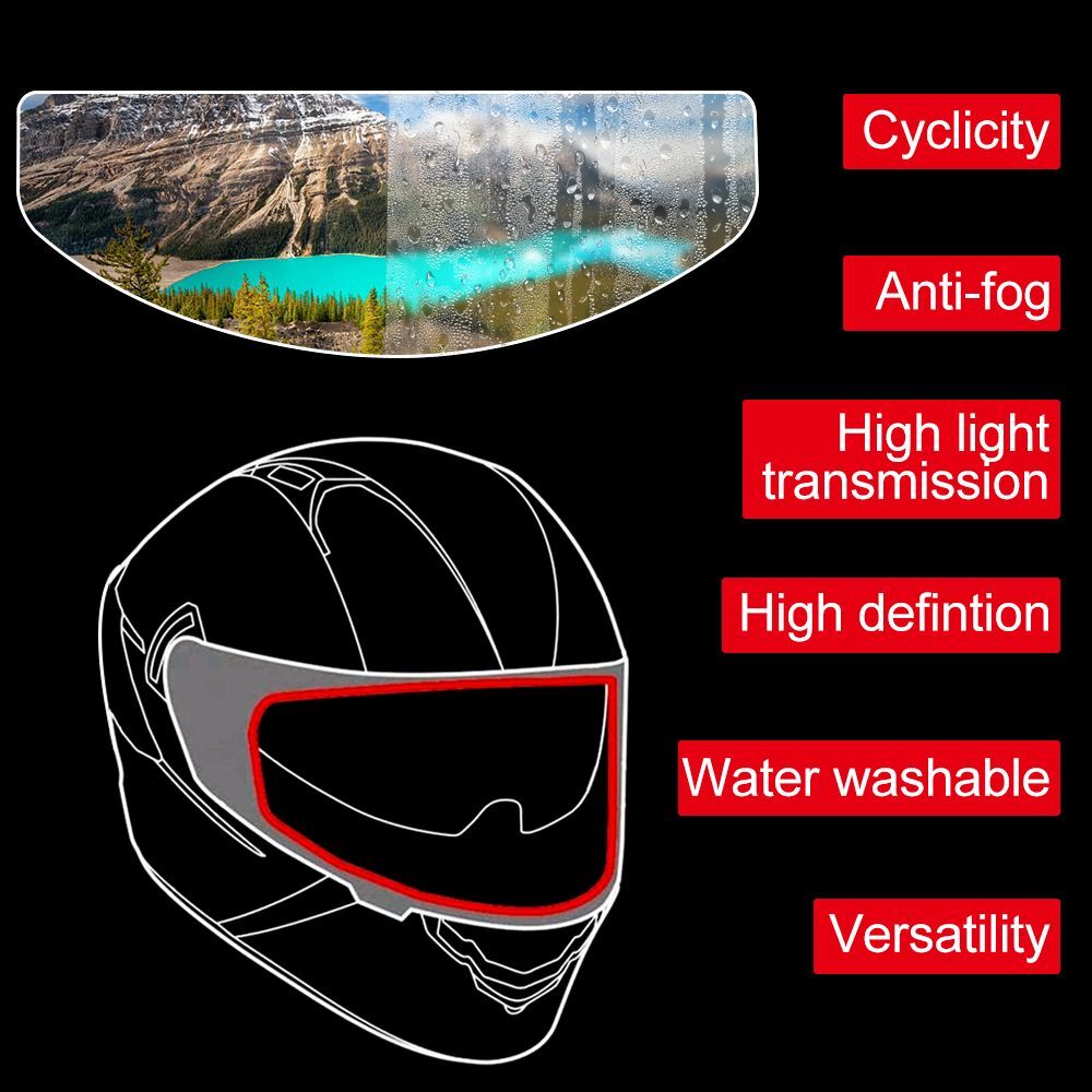 Film Anti-fog Film Anti-fog Patch Film Universal Lens Film Motorcycle Helmet