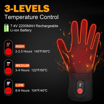 Electric Heated Gloves Ultra-Thin Touch-Screen Lightweight Hand Warmers Ourdoor