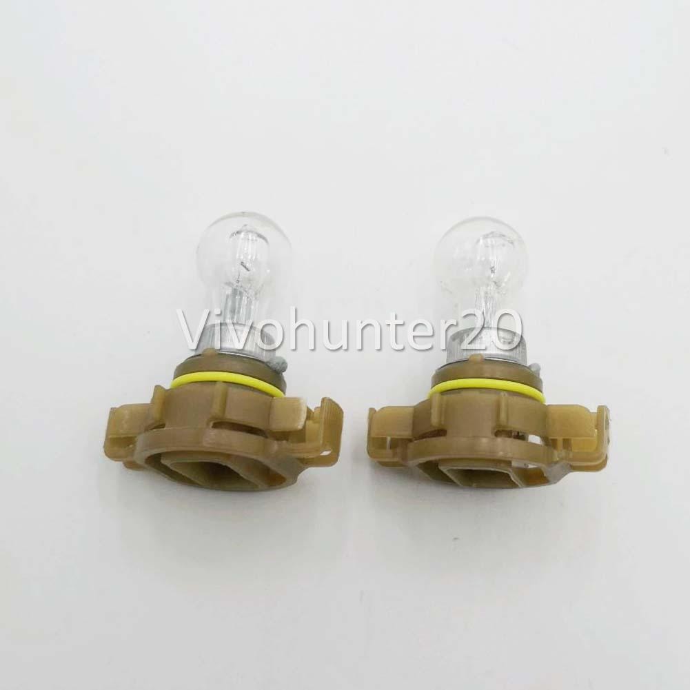 2 x PSX24W 12V 24W PG20/7 Fog Light Standard Clear Globes Lamps Bulbs NEW D