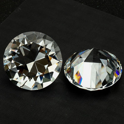Ornaments Home Decoration Clear Glass Raw Gemstone Faceted Cut Crystal Diamond
