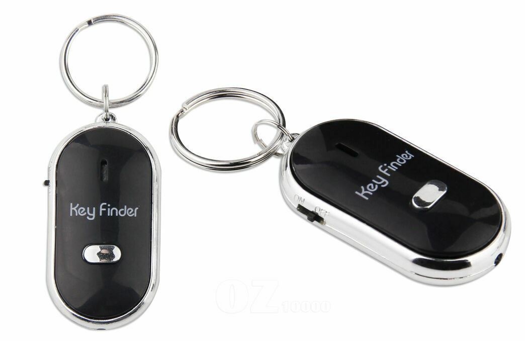 3x Key Finder Wireless Whistle Response w/ Flash LED Anti-Lost Ring Beep Sound A