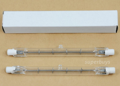 2x R7 R7S 118mm 500W Halogen Light Linear Tungsten Tube Globe 2000 Hour 220-240V