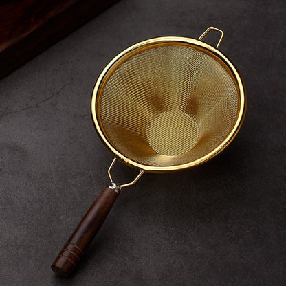 Fine Mesh Tea Strainer Wooden Handle Tea Filter New Tea Infuser