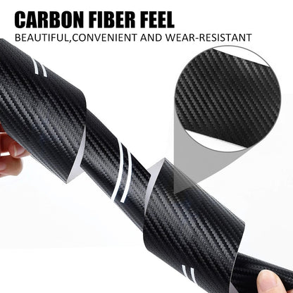 4pcs Compatible with Mazda BT-50 Car Door Sill plate Scuff Carbon Fiber Sticker Protector