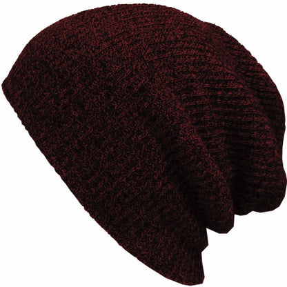 Mens Womens Knitted Crochet Woolly Winter Slouch Skateboard Beanie Hat Ski Cap