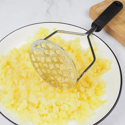Kitchen Potato Masher Stainless Steel Vegetable Fruit Potatoe Press Crusher Tool