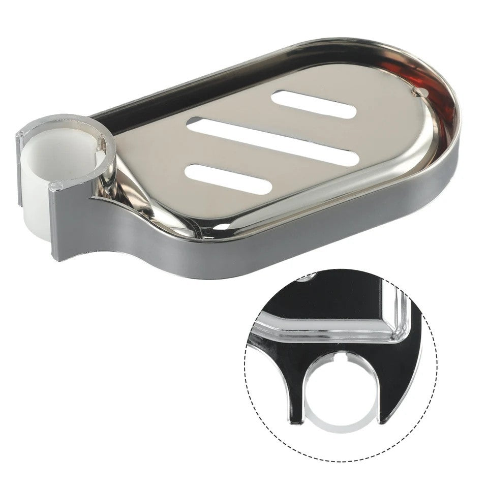 1-3X Adjustable Rail Slide Bathroom Bath Shower Soap Dishes Holder For 25mm Hole