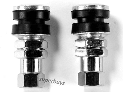 2pcs TR161 Bolt In Tyre Valve Tire Metal Tubeless Clamp In Wheel Rim Rubber
