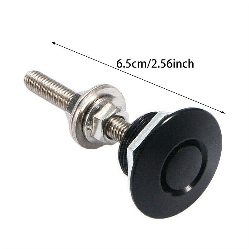 2X Push Button Quick Release Hood Bonnet Pin Lock Clip 22MM Car Bumper Latch Kit