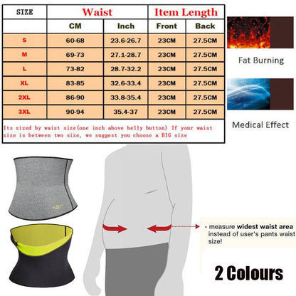 Men's Weight Loss Belly Belt Waist Corset Tummy Slimming Body Shaper Trainer Gym