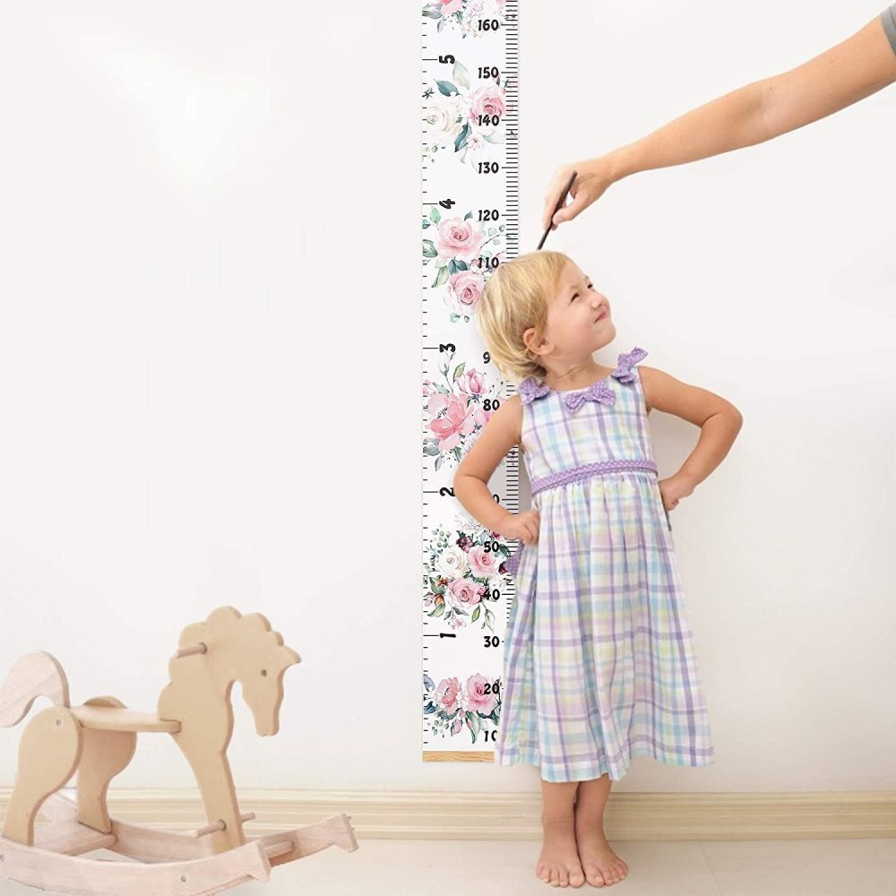 Kids Height Growth Ruler Chart Children Wall Hanging Personalised Measure Wooden