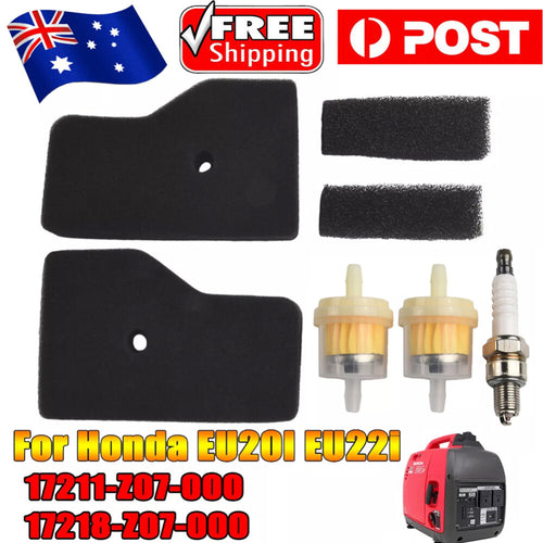 Air Filter Service Kit Compatible with For Honda EU20I EU22i Generator Plug 17211Z0700 Parts