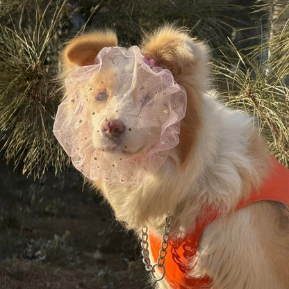 Breathable Dog Anti-Eating Veil Anti Licking Headband  Behavior Control