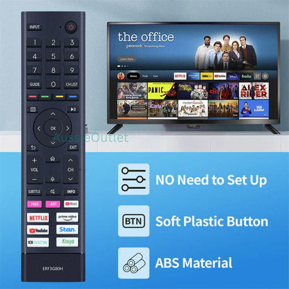 Remote Control for HISENSE TV ERF3G80H 43A7G, 50A7G, 55A7G, 65A7G, 75A7G, 85A7G
