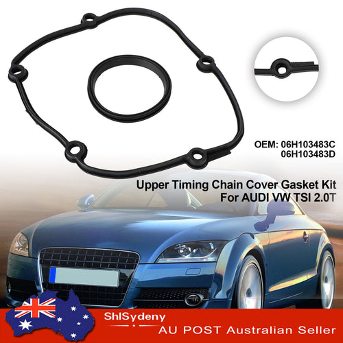 Upper Timing Chain Cover Gasket Kit Compatible with VW TSI 2.0T 06H103483C 06H103483D SL