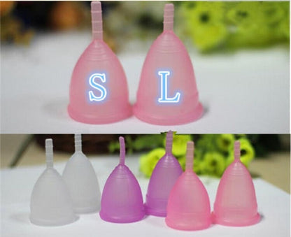 Menstrual Cup Medical Grade Soft Silicone Moon Lady Period Hygiene Reusabl Cups