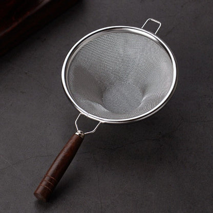 Fine Mesh Tea Strainer Wooden Handle Tea Filter New Tea Infuser