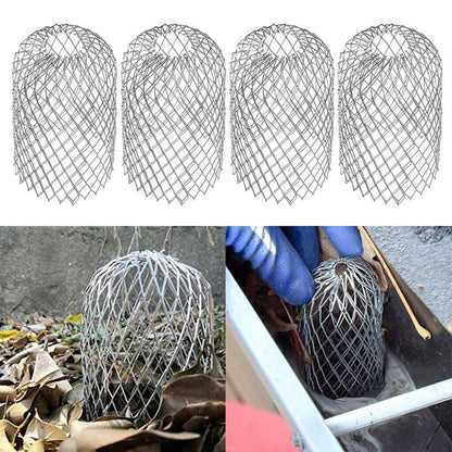 1/4PCS Roof Gutter Guard Filters Downpipe Stops Leaf Drains Filter Strainer New/
