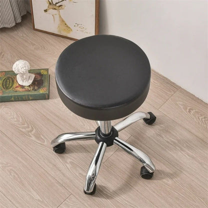 Waterproof Round Seat Cover Bar Stool Chair Cover Compatible with Restaurant Hotel