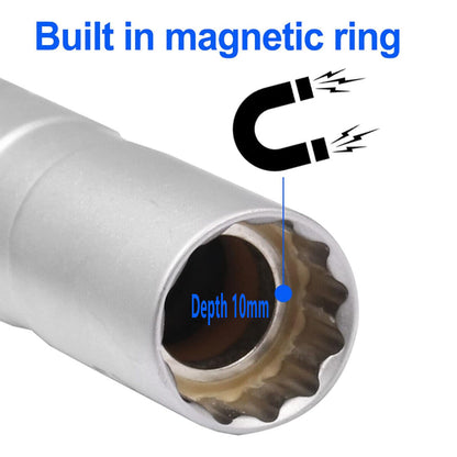 Magnetic Spark Plug Socket Wrench 14mm 16mm Removal Tool Thin Joint Wall Sockets