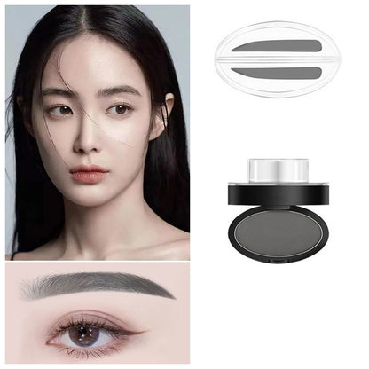 Cosmetic Definition Natural Shape Eyebrow Shadow Stamp Waterproof Brow Dye Kit