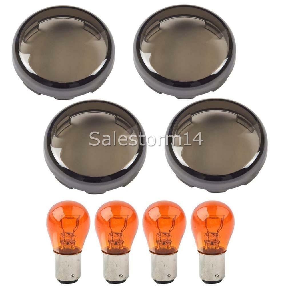 Turn Signal Light Indicator Amber Lens Cover for Harley Dyna Softail Sportster