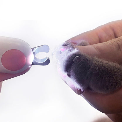 Pet Cat Dog Nail Toe Claw Clippers Scissors Trimmer Grooming Tool With LED Light