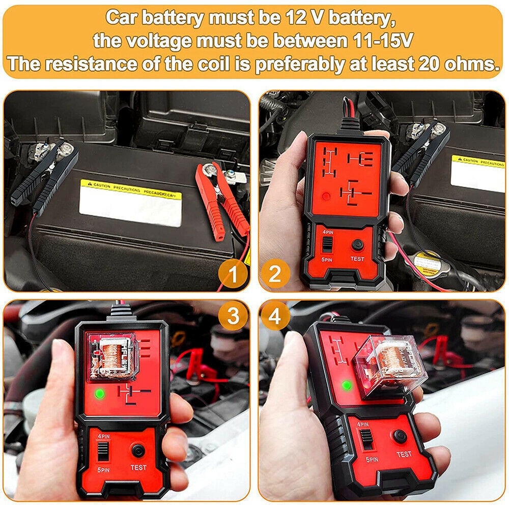 12V Electronic Automotive Relay Circuit Tester for Car Auto Battery Checker Tool