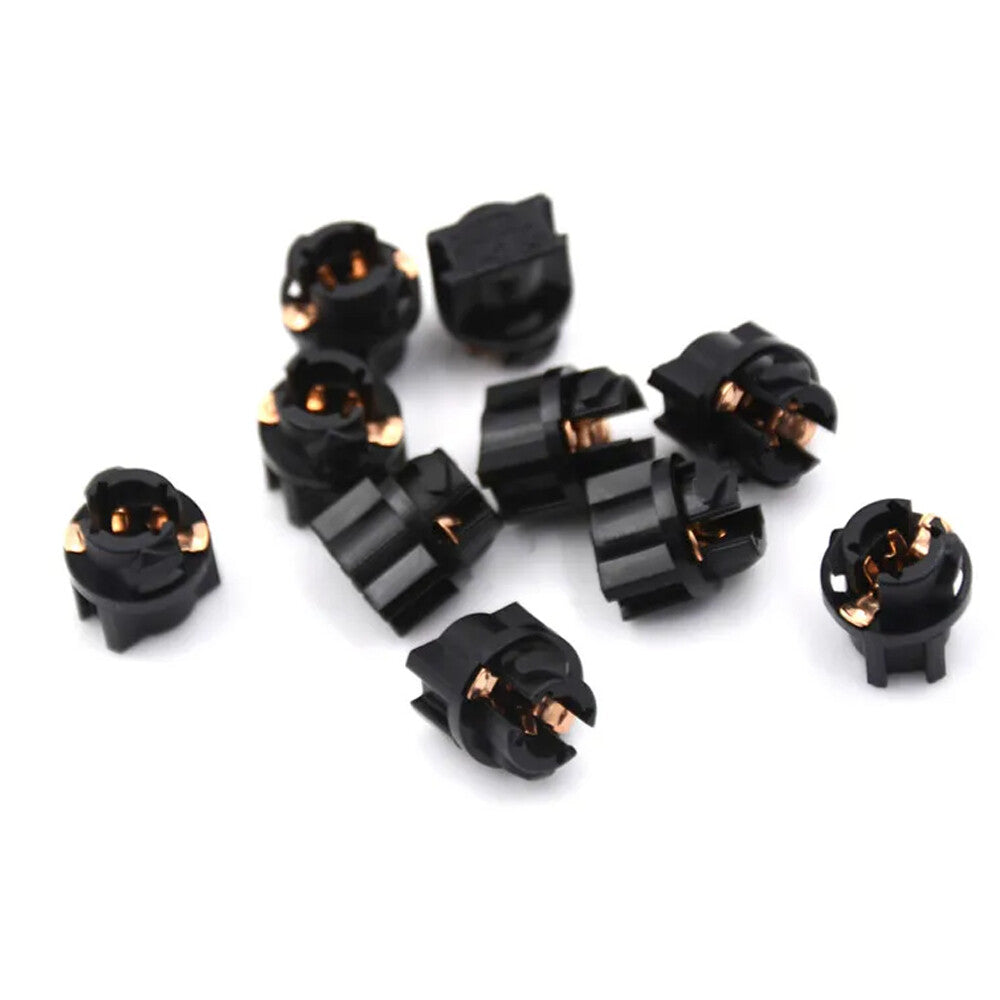 10pcs T5 LED Globe Socket Dash Instrument Cluster Mount Bulbs Holder Light Base