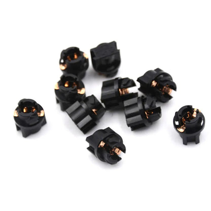 10pcs T5 LED Globe Socket Dash Instrument Cluster Mount Bulbs Holder Light Base