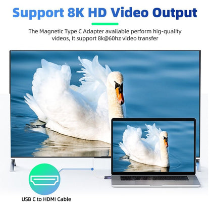 Tablet OTG Adapter Data Transfer 140W 40Gbps Magnetic Type-C Converter USB 4.0