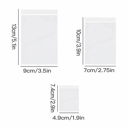 100-1000x 12 Sizes Zip Lock Plastic Bags Thick Resealable Ziplock WHOLESALE BULK