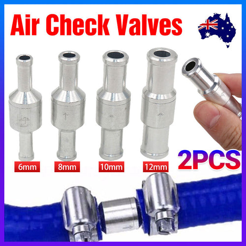 2PC 6/8/10/12mm One Way Non Return Check Valve Air Fuel Petrol Diesel Oil Vacuum