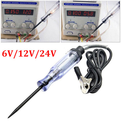 Auto Car Circuit Fuse Current Voltage Tester Test Light Probe Pen DC 6V 12V 24V